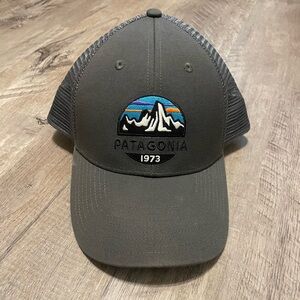Patagonia Charcoal Mesh Cap with Embroidered Logo